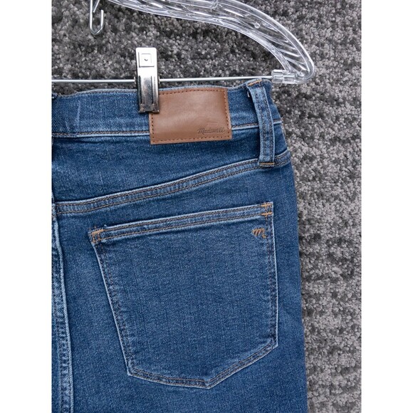 Madewell Jeans Womens  30x28.5 (Tag 28) Blue 10" High Rise Skinny Stretch Denim - Picture 13 of 13